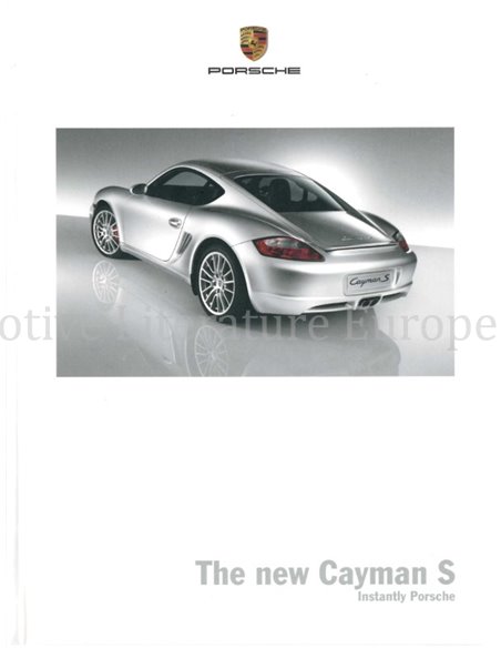 2006 PORSCHE CAYMAN S HARDBACK BROCHURE ENGLISH