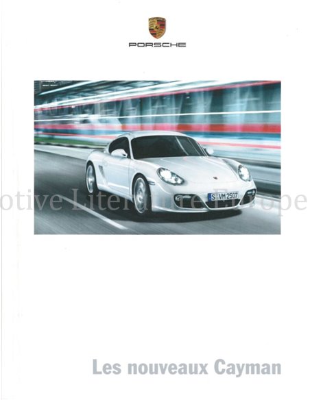 2010 PORSCHE CAYMAN S HARDCOVER PROSPEKT FRANZÖSISCH