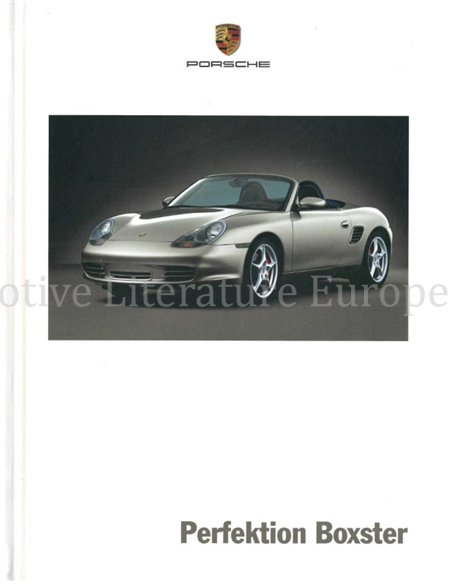 2003 PORSCHE BOXSTER HARDCOVER PROSPEKT DEUTSCH
