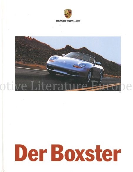 1999 PORSCHE BOXSTER HARDCOVER BROCHURE GERMAN