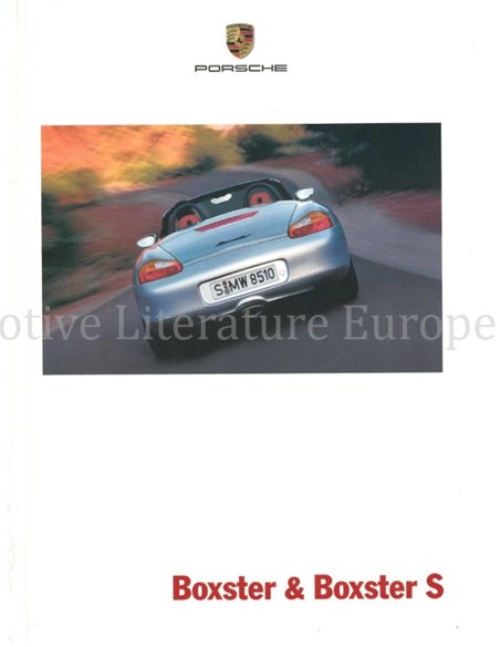 2002 PORSCHE BOXSTER HARDCOVER PROSPEKT DEUTSCH