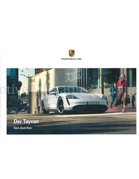 2021 PORSCHE TAYCAN HARDBACK BROCHURE GERMAN