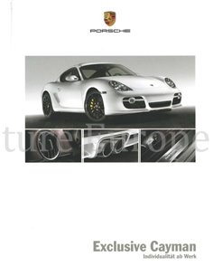 2008 PORSCHE CAYMAN EXCLUSIVE HARDCOVER BROCHURE DUITS