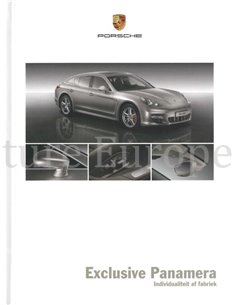 2010 PORSCHE PANAMERA EXCLUSIVE HARDBACK BROCHURE DUTCH