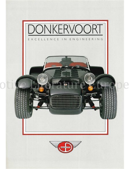 1990 DONKERVOORT S8A BROCHURE ENGLISH