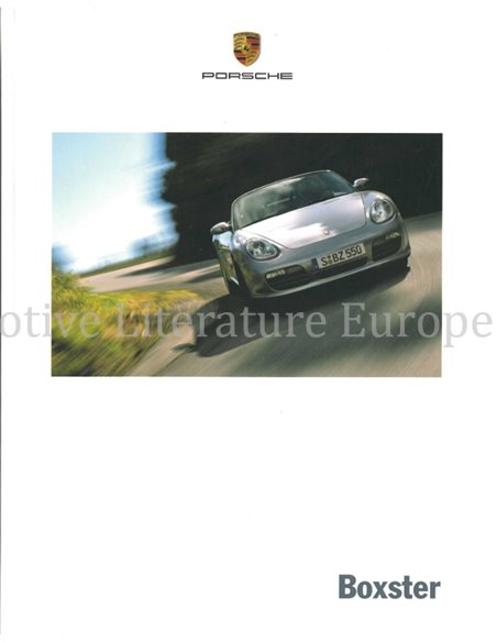 2008 PORSCHE BOXSTER HARDCOVER PROSPEKT DEUTSCH