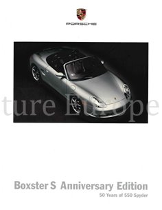 2004 PORSCHE BOXSTER S 50 YEARS 550 SPYDER BROCHURE ENGLISH (US)