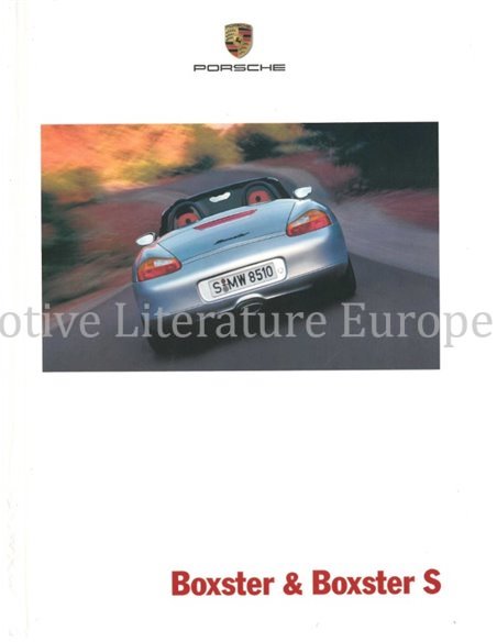 2002 PORSCHE BOXSTER S HARDCOVER PROSPEKT FRANZÖSISCH