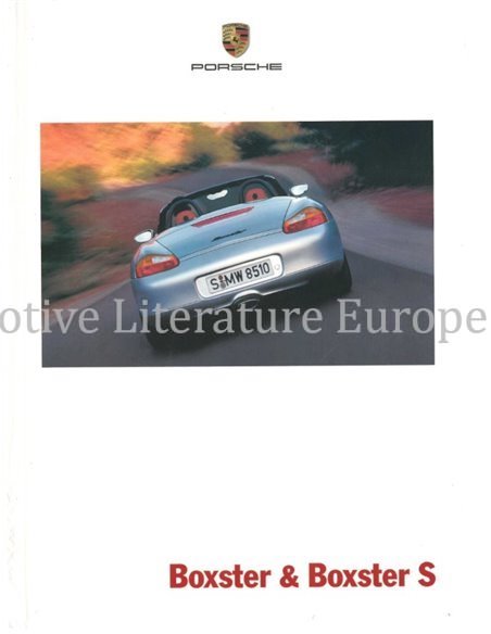 2002 PORSCHE BOXSTER S HARDCOVER BROCHURE ENGELS