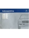 1985 MERCEDES BENZ SL KLASSE INSTRUCTIEBOEKJE DUITS