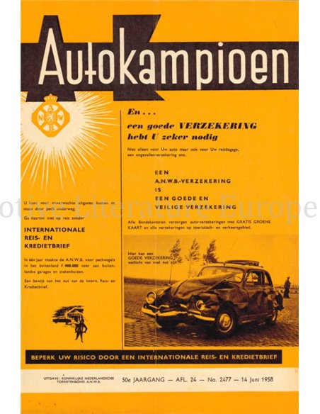 1958 AUTOKAMPIOEN MAGAZIN 24 NIEDERLÄNDISCH