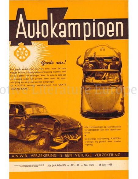 1958 AUTOKAMPIOEN MAGAZIN 26 NIEDERLÄNDISCH