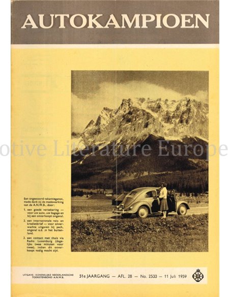 1959 AUTOKAMPIOEN MAGAZIN 28 NIEDERLÄNDISCH