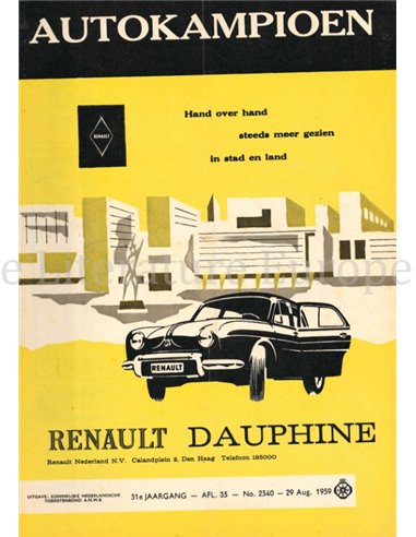 1959 AUTOKAMPIOEN MAGAZINE 35 DUTCH