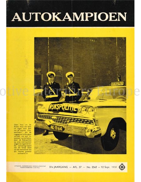 1959 AUTOKAMPIOEN MAGAZIN 37 NIEDERLÄNDISCH
