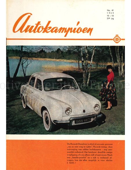1959 AUTOKAMPIOEN MAGAZIN 41 NIEDERLÄNDISCH