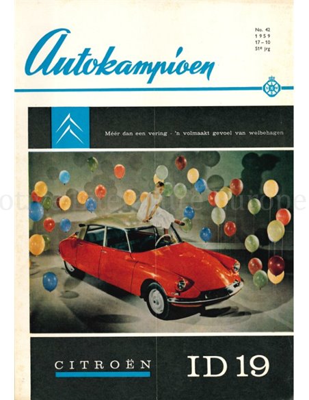 1959 AUTOKAMPIOEN MAGAZIN 42 NIEDERLÄNDISCH