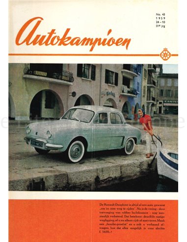 1959 AUTOKAMPIOEN MAGAZIN 43 NIEDERLÄNDISCH