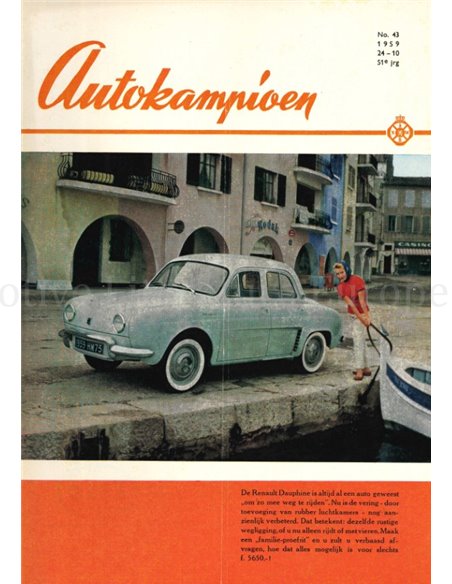 1959 AUTOKAMPIOEN MAGAZIN 43 NIEDERLÄNDISCH