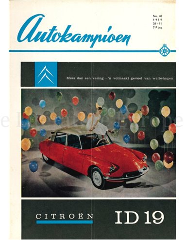 1959 AUTOKAMPIOEN MAGAZIN 48 NIEDERLÄNDISCH
