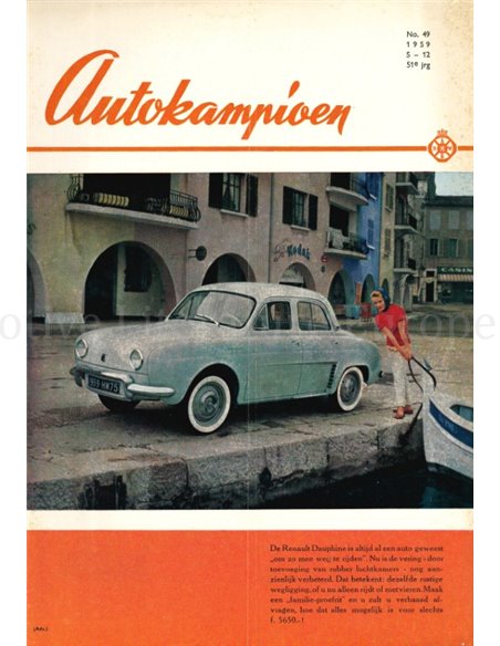 1959 AUTOKAMPIOEN MAGAZIN 49 NIEDERLÄNDISCH