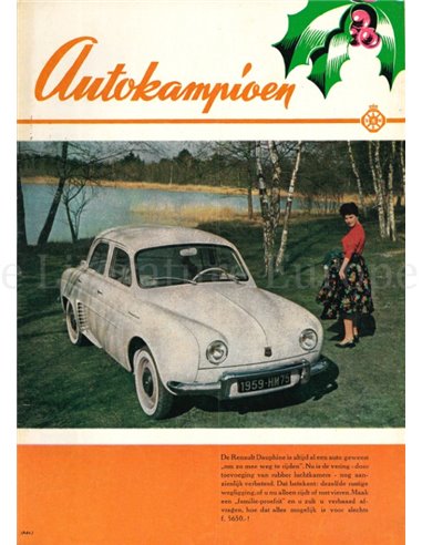 1959 AUTOKAMPIOEN MAGAZIN 51/52 NIEDERLÄNDISCH
