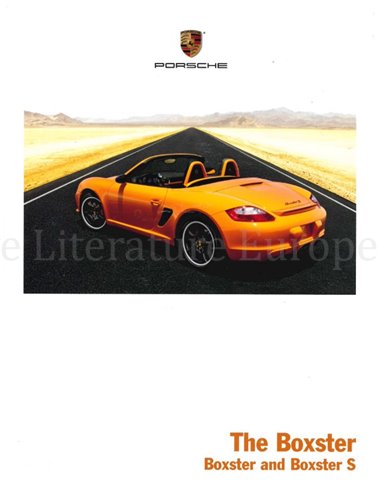 2008 PORSCHE BOXSTER & BOXSTER S BROCHURE ENGLISH (US)