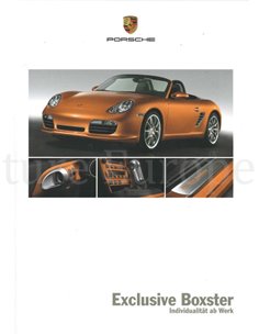 2008 PORSCHE BOXSTER EXCLUSIVE HARDCOVER BROCHURE DUITS