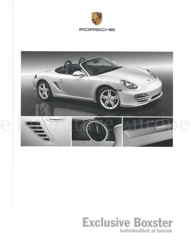 2009 PORSCHE BOXSTER EXCLUSIVE HARDCOVER BROCHURE NEDERLANDS