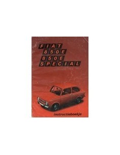 1971 FIAT 850E SPECIAL INSTRUCTIEBOEKJE NEDERLANDS