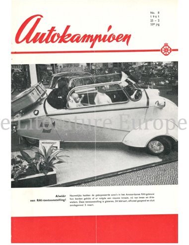 1961 AUTOKAMPIOEN MAGAZINE 08 NEDERLANDS