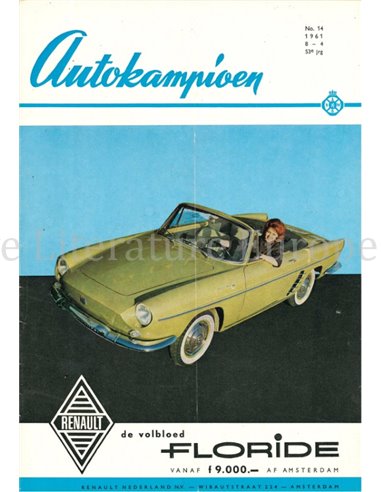 1961 AUTOKAMPIOEN MAGAZIN 14 NIEDERLÄNDISCH