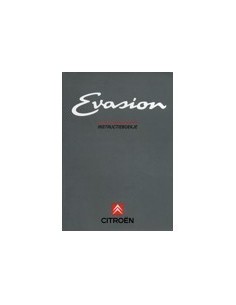 1995 CITROEN EVASION INSTRUCTIEBOEKJE NEDERLANDS