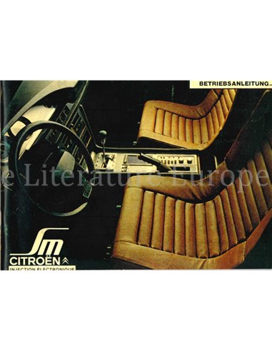 1973 CITROEN SM BETRIEBSANLEITUNG DEUTSCH