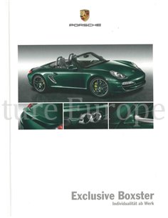 2010 PORSCHE BOXSTER EXCLUSIVE HARDCOVER PROSPEKT DEUTSCH