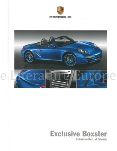 2010 PORSCHE BOXSTER EXCLUSIVE HARDCOVER BROCHURE NEDERLANDS