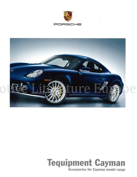 2007 PORSCHE CAYMAN TEQUIPMENT PROSPEKT ENGLISCH (US)