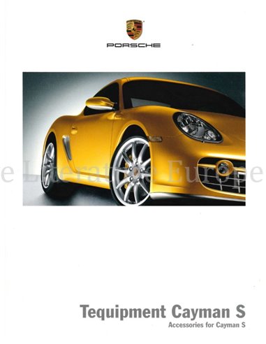 2006 PORSCHE CAYMAN S TEQUIPMENT BROCHURE ENGELS (USA)