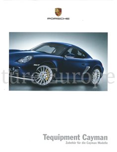 2007 PORSCHE CAYMAN TEQUIPMENT BROCHURE GERMAN