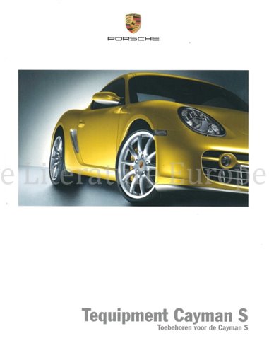 2006 PORSCHE CAYMAN S TEQUIPMENT BROCHURE DUTCH