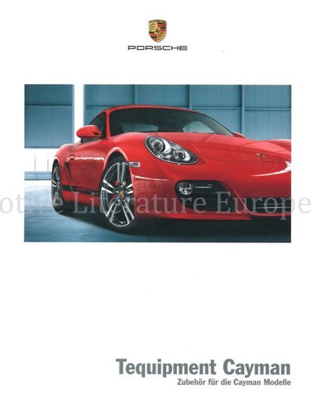 2006 PORSCHE CAYMAN S TEQUIPMENT PROSPEKT DEUTSCH