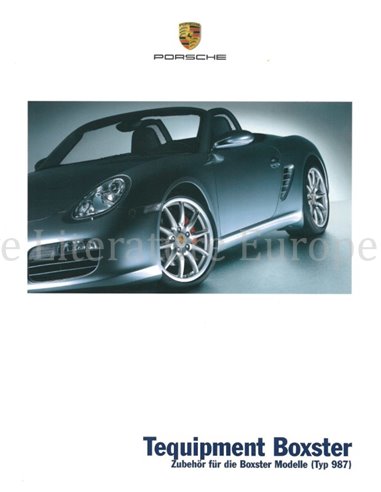 2006 PORSCHE BOXSTER TEQUIPMENT PROSPEKT DEUTSCH