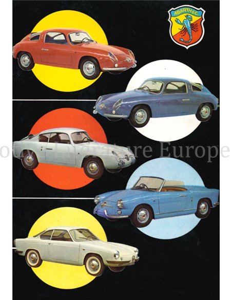 1960 ABARTH PROGRAMMA BROCHURE DUITS