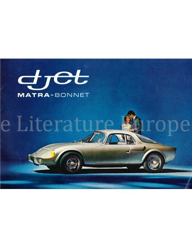 1965 MATRA DJET 5 BROCHURE FRENCH