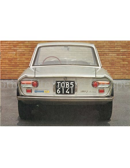 1969 LANCIA FULVIA HF 1.3 / 1.6 BROCHURE ITALIAANS