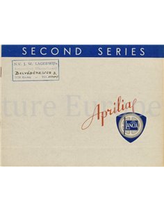 1939 LANCIA APRILIA BROCHURE ENGELS