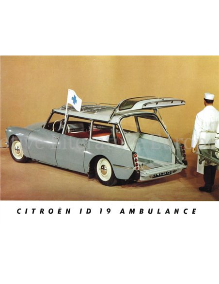 1960 CITROEN ID 19 AMBULANCE BROCHURE NEDERLANDS
