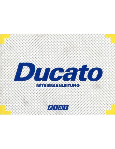1994 FIAT DUCATO INSTRUCTIEBOEKJE DUITS