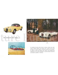 1956 LANCIA AURELIA SPIDER GT 2500 BROCHURE FRANS 2