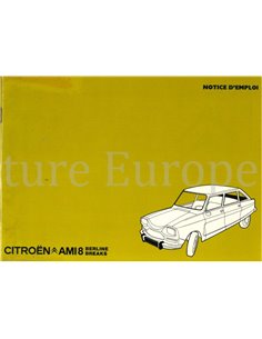 1975 CITROËN AMI8 INSTRUCTIEBOEKJE FRANS